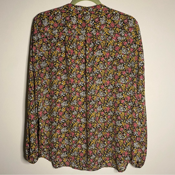 LOFT Floral V Neck Blouse - Picture 2 of 5